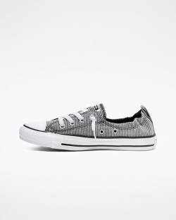 Converse Shirting Chuck Taylor All Star Shoreline Női Slip On Fekete/Fehér | UKYDLWJ-HU